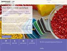 Tablet Screenshot of paramountcolors.com